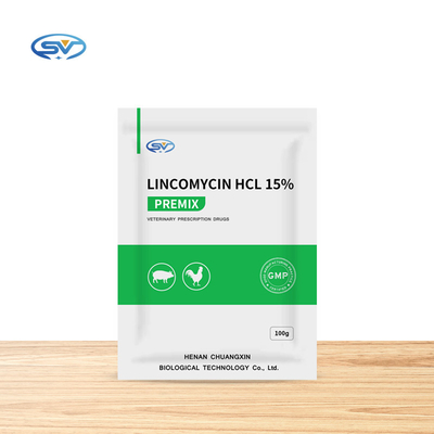 Thuốc kháng sinh hòa tan trong nước CAS 859-18-7 Thuốc trộn sẵn thú y Lincomycin Hydrochloride Premix 15% GMP cho động vật